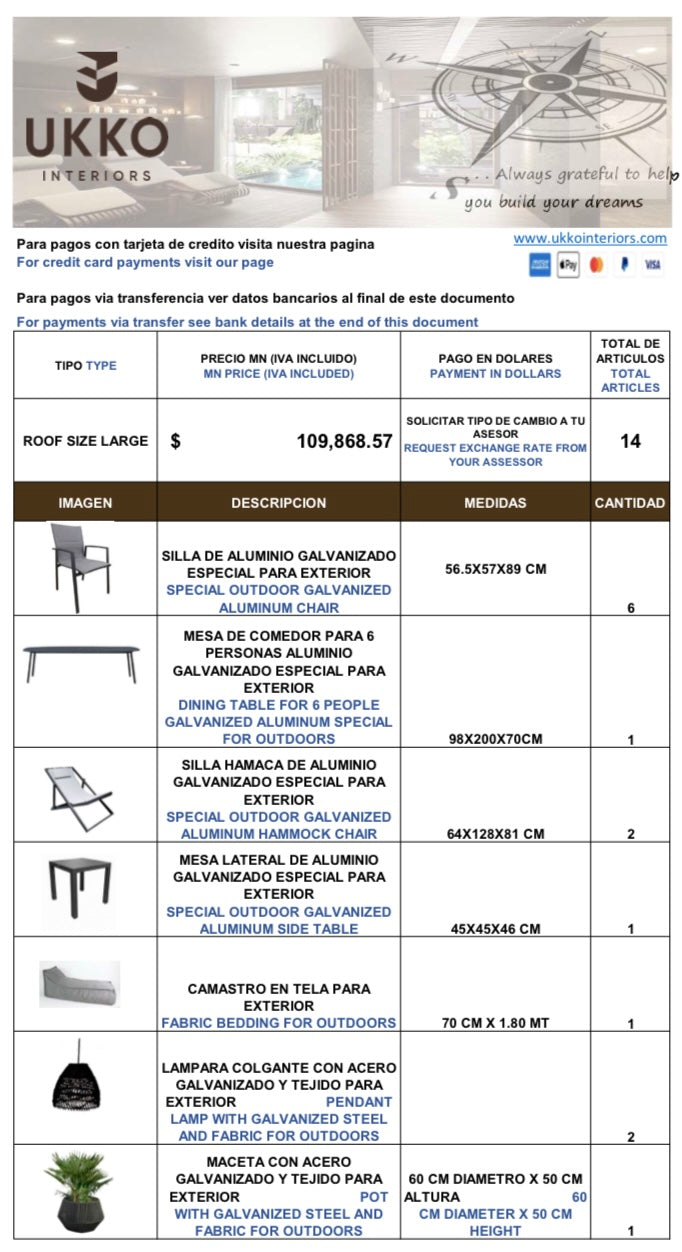 Roof Size (L)